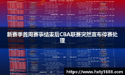 新赛季首周赛事结束后CBA联赛突然宣布停赛处理