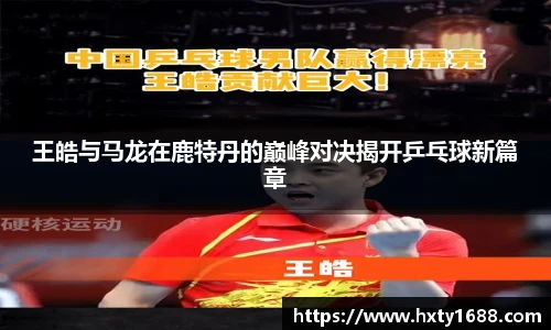 王皓与马龙在鹿特丹的巅峰对决揭开乒乓球新篇章
